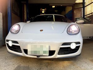 987 ケイマン ポジション フォグランプ 交換 LED